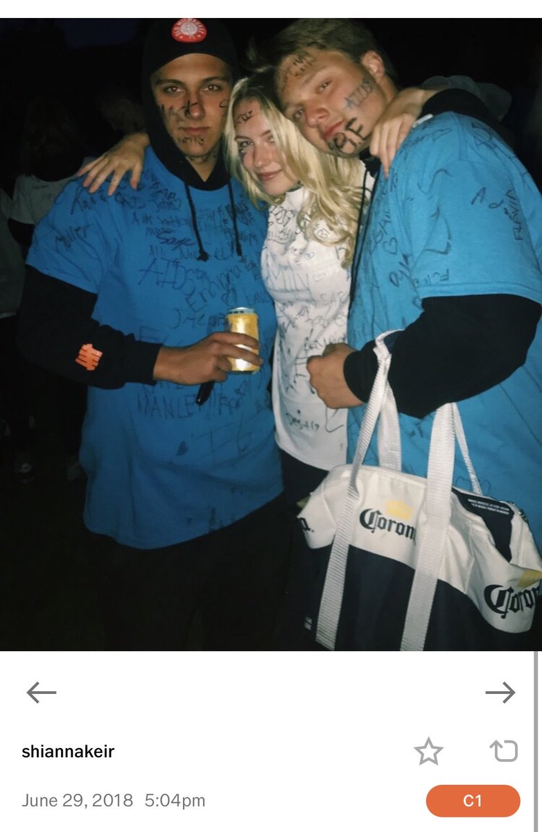 ZeekFix's tweet photo. @MChill2000 @TMZ Not sure what ur not understanding, but here’s the time stamp. The guy in this pic and the Hitler pic is the same person on the same day. he has the same markings on his face. The girl in this pic is also the same one from the Hudson pic. It is all CLEARLY from the same event. https://t.co/XnbqmlsFKn