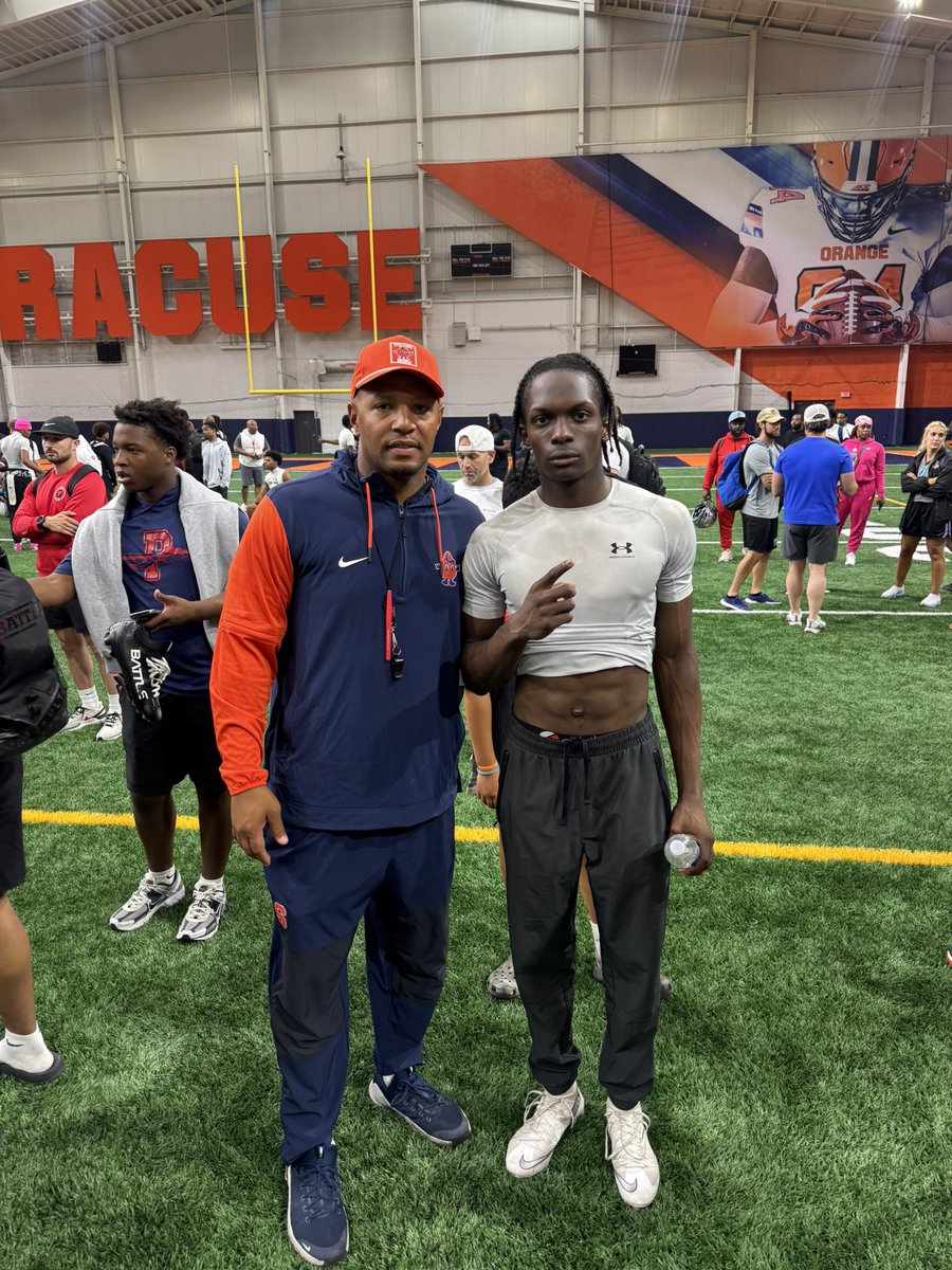 RoyceThomas28's tweet photo. Amazing day at Syracuse camp, much learned and proved to coaches. Thank you so much for having me @CuseFootball @FranBrownCuse @Coach_Gattis @CardinalHayesFB @COACH_ONEIL https://t.co/BBMCV7xdY6