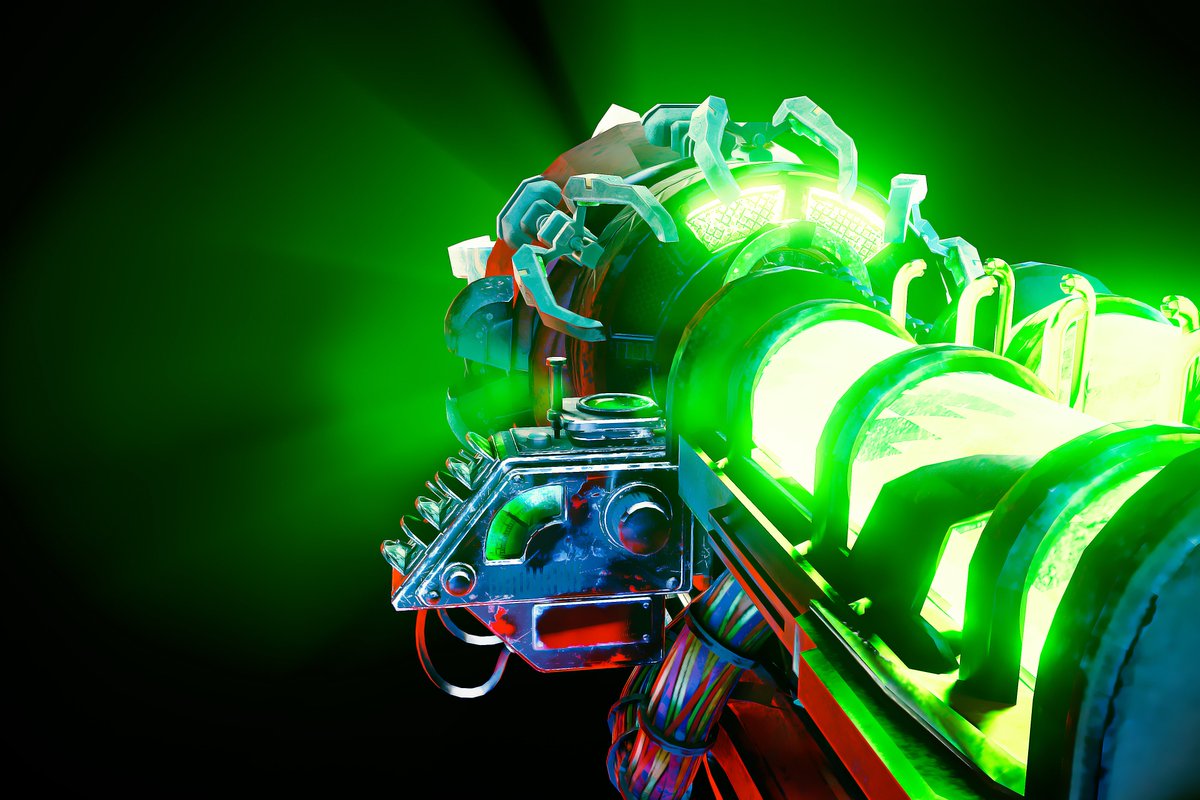 Spooky_Sal's tweet photo. Per request, a Raygun Mark II/Thundergun hybrid https://t.co/LNnJC6yZy2
