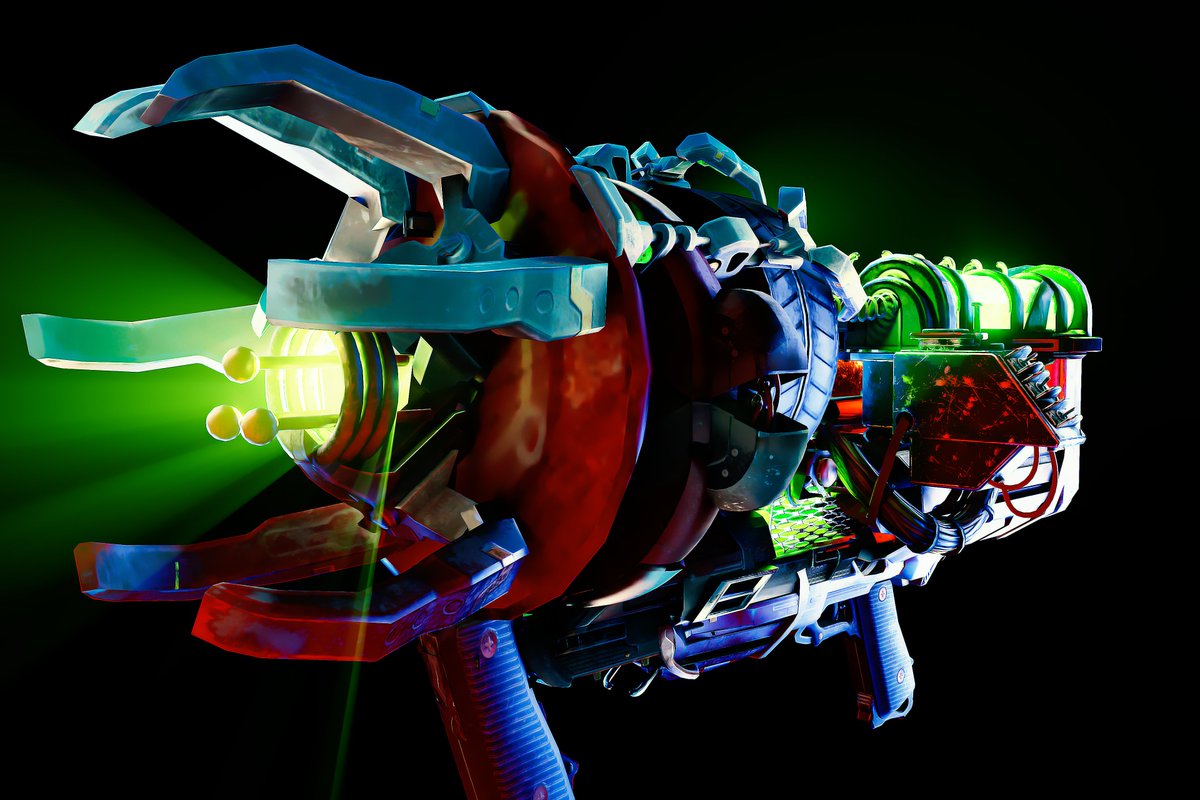 Spooky_Sal's tweet photo. Per request, a Raygun Mark II/Thundergun hybrid https://t.co/LNnJC6yZy2