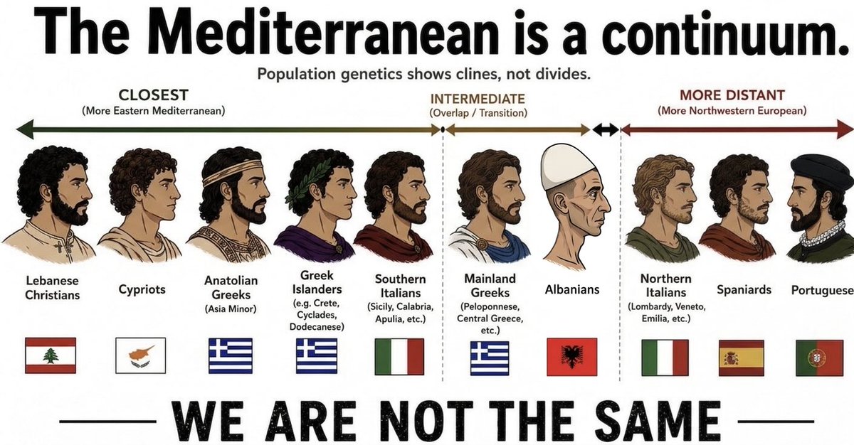 NODD1_'s tweet photo. @DIAS I fixed it. I replaced the Slavic Croats, who are not part of the Mediterranean continuum with Albanians. https://t.co/JnQPXdnz56