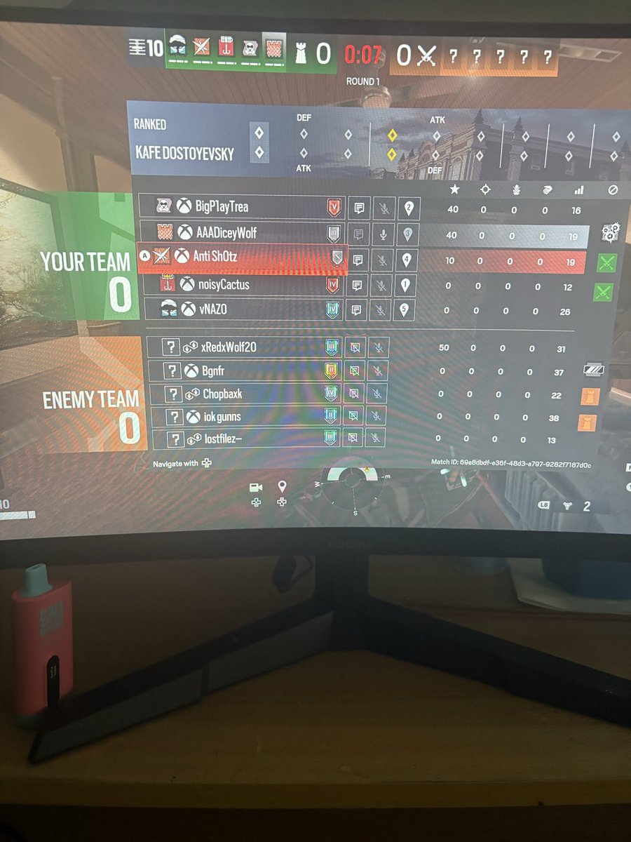 Cloud9Frost's tweet photo. WTF is the @Rainbow6Game why am I getting a full team full of plates @Ubisoft fix ur shit https://t.co/2D1kKCq2ze