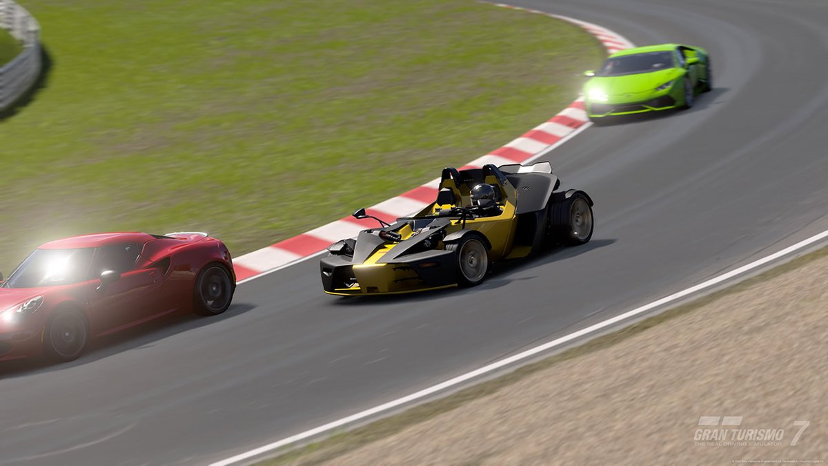 skymac_org's tweet photo. Nous clôturons le weekend avec une expérimentation, toujours sur le #Nurburgring #Nordschleife. Cette fois, c'est au volant de la X-Bow R '12 que nous avons complété les 2 tours de l'épreuve WTC600. Réglages et réalisation : https://t.co/RYzZGsRkrQ
#GT7 #GranTurismo7 https://t.co/FpqpAkFMn6