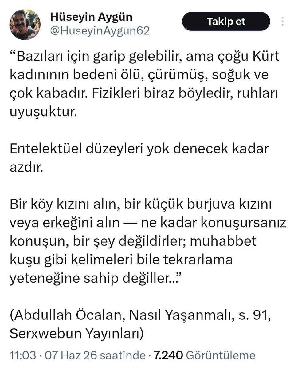 postMustafa's tweet photo. @Mirkan3521 Bu da hakaret. Ses çıkaran var mı? https://t.co/XyH6cnujqp