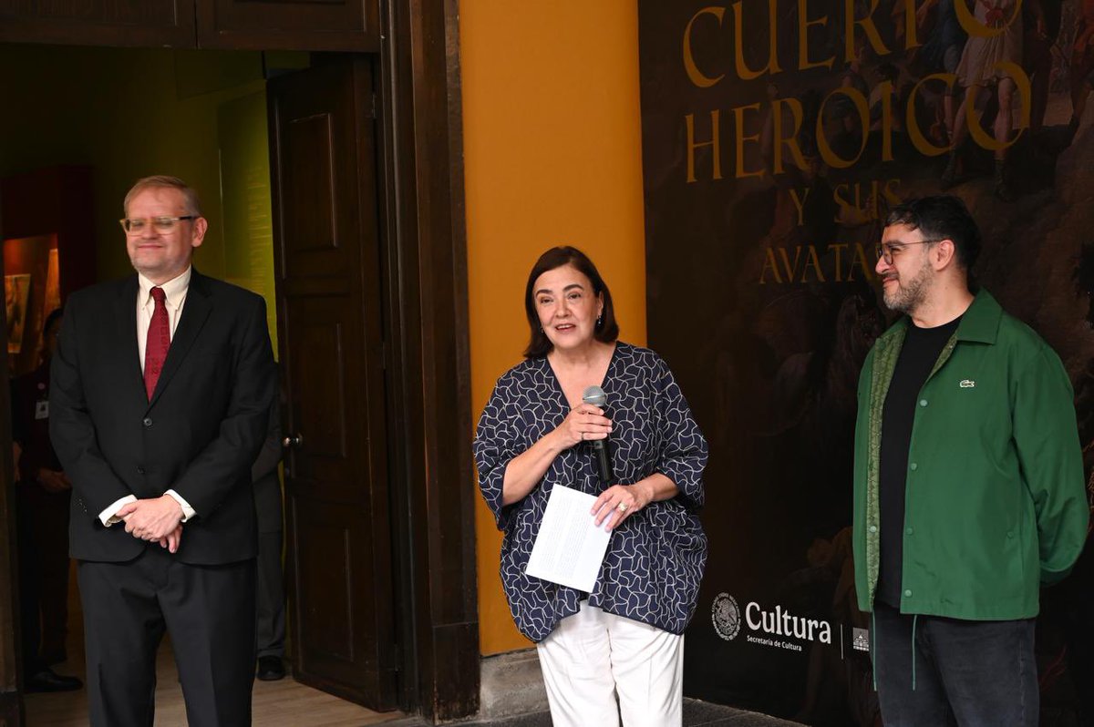 bellasartesinba's tweet photo. El ideal heroico masculino y su permanencia en la cultura visual contemporánea son el eje de El imaginario del cuerpo heroico y sus avatares, exposición inaugurada en el Museo Nacional de San Carlos.

Alejandra de la Paz, directora general del INBAL, destacó que la muestra forma parte de las nuevas lecturas que la Red de Museos impulsa sobre sus colecciones y señaló que aborda temas actuales como la identidad, el género y la representación.

Por su parte, Jorge Reynoso Pohlenz afirmó que la exposición invita a reflexionar sobre los modelos de belleza, éxito y reconocimiento social que siguen presentes en la actualidad.

La muestra podrá visitarse hasta el 25 de octubre.