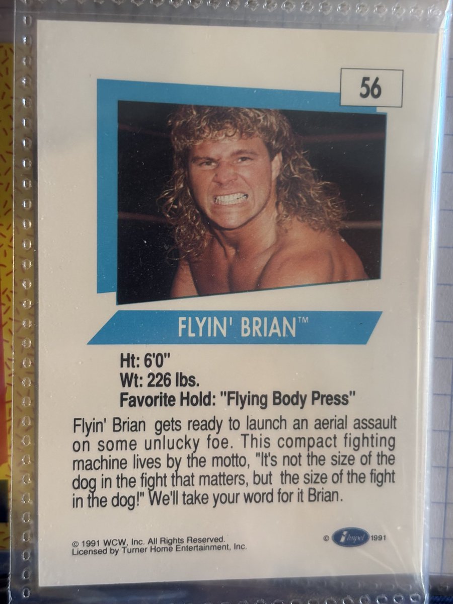 Santiago_0619's tweet photo. @LexisKingWWE next time you guys are in the Cleveland area, I’d love to gift you this!! Your dad was my dads favorite wrestler when he was alive and I think you should have it #wcw #flyinbrian https://t.co/azFyOMMEmh