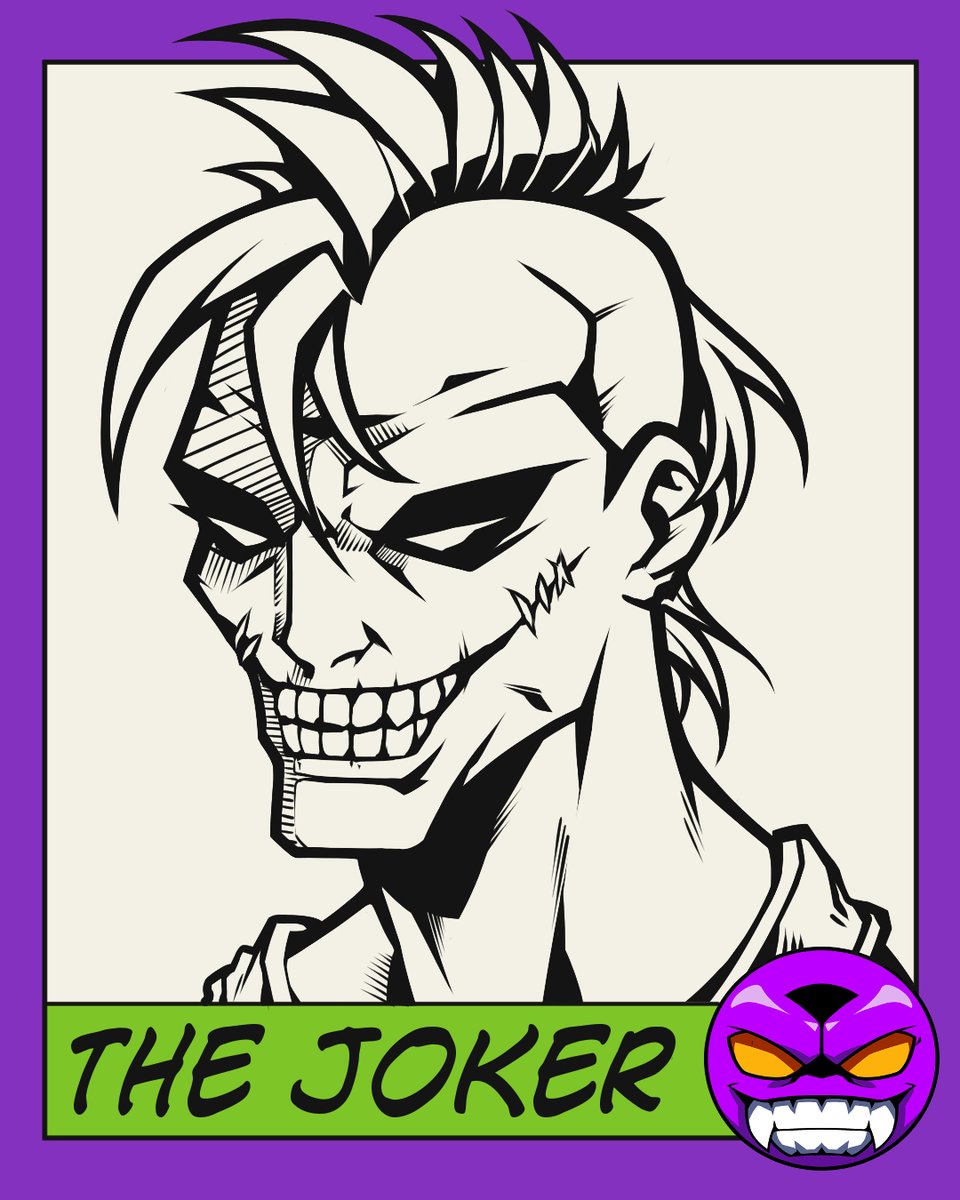 DevilDeus13's tweet photo. Having fun drawing portraits again. My take on The Joker. https://t.co/dSPlSa5Pxv