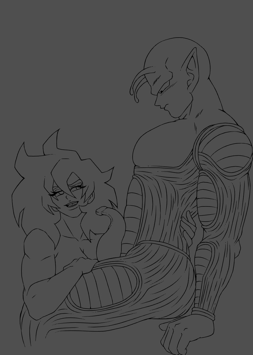 ArtxFool's tweet photo. [WIP] 
Drawing piccolo like this after awhile. 
#dragonball #dbz #dragonballfanart #nsfw #piccolo https://t.co/CAGMvwrKWs