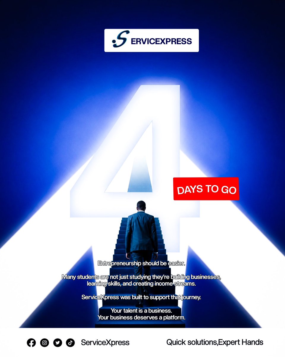 ServiceXpress_'s tweet photo. 4 Days to Launch 🚀 https://t.co/kSXAdtQcJY