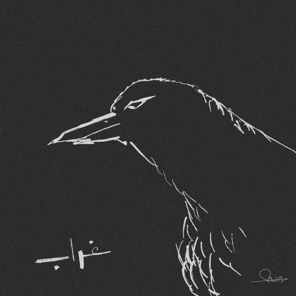 astrophuture's tweet photo. New artwork→ crow https://t.co/xs9x887vzn