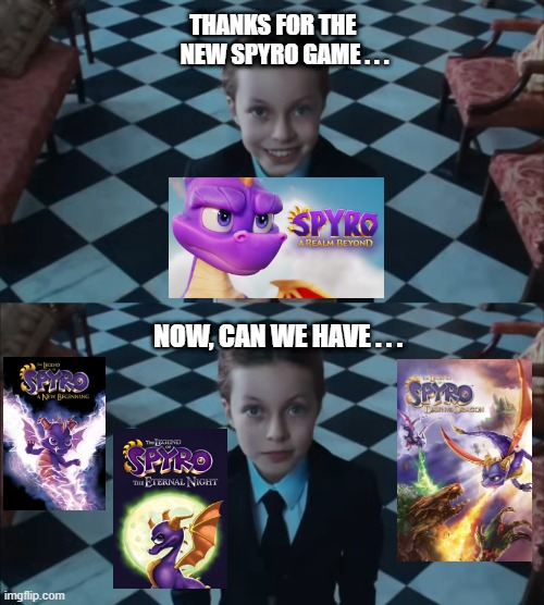 MMarkolado's tweet photo. Me about the new Spyro game: https://t.co/CwXpx9nNSA