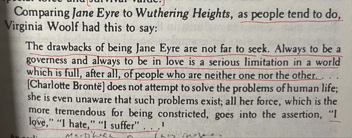 sensitive_bore's tweet photo. woolf picks her c19 allegiances from what is more or less a grab bag

the walter scott/emily brontë pairing that elides charlotte as the link between the 2 is useful…bc now i #overstand why woolf didn’t get jane eyre 

preface to orlando, 1928. https://t.co/JhvU408CVS