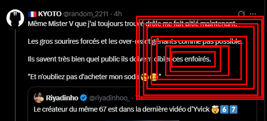 ledeuw's tweet photo. @DuperretMathys @MisterVonline @random_2211 " pk il devient agressif sans aucune raison valable " https://t.co/WsbaMNrogy