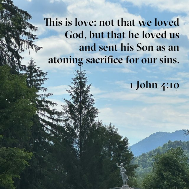 ScottWalker's tweet photo. This is love: not that we loved God, but that he loved us and sent his Son as an atoning sacrifice for our sins.

1 John 4:10 https://t.co/RQLdeARSJ7