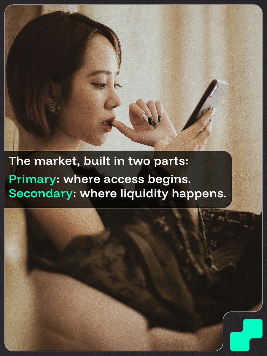 wlthxyz's tweet photo. Access is only half the game. Liquidity is the rest.    

🟢 Primary: Pre-IPO access, automated strategies, earn-to-own. First exposure. Earn or invest directly into new value before it hits the market.    

🟣 Secondary: Trade Pre-IPO & fund slices on-chain. Private exposure, made liquid.  Once live, WLTH users can trade Pre IPO and Fund Slices on chain.   

Private market exposure, made liquid and transferable. Download the WLTH app today.