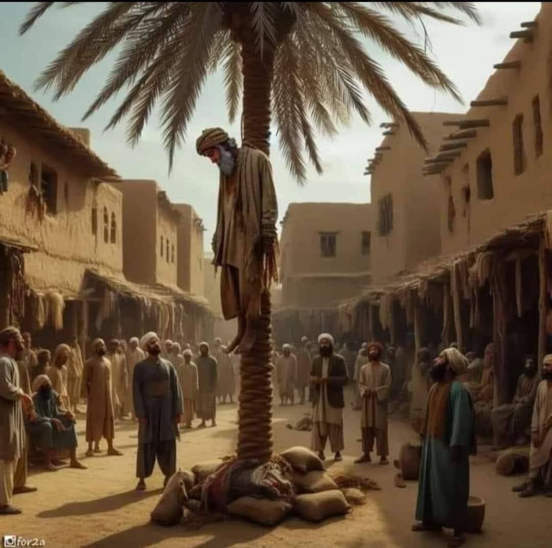 alshhad92's tweet photo. أيُّ عِشقٍ هذا الَّذي جَعَل ميثَم التّمّار يُنادي مِن أعلى المَشنقة وَ دِماء أطرَافه المَقطوعة تَسيلُ: 

تَعَالَوا أُحَدِثكُم عَن عَليّ! 🤍

بهَكذا تَضحيات عظّيمة ثبَت مَذهب أهل البيت (عَليهم السّلام) أمام فَراعنة بَني أميّة ومَن سارَ علىٰ نهجهِم. https://t.co/uPHfwHM9P9