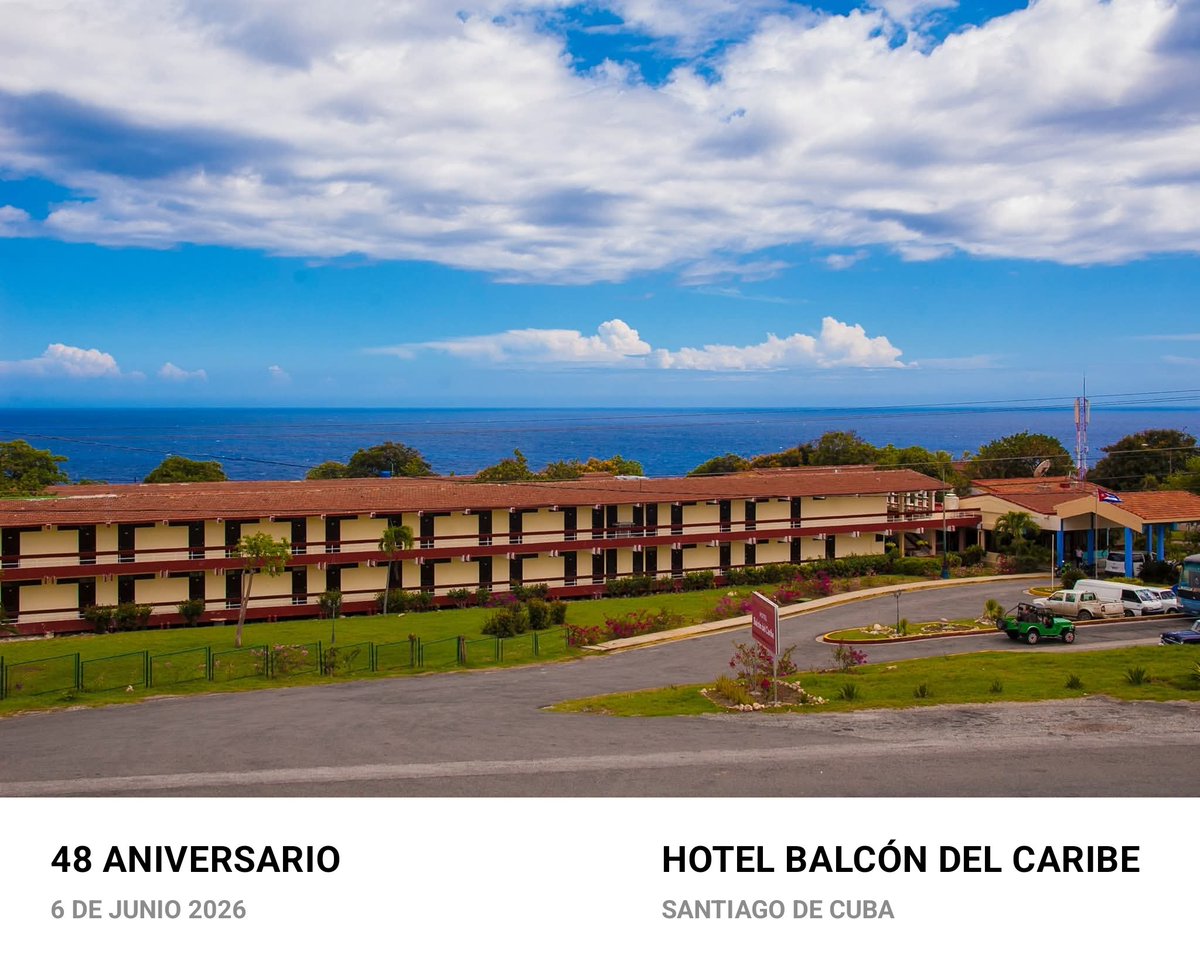 IslazulCuba's tweet photo. ¡Balcón del Caribe: 48 años asomados al Caribe!
Gracias a cada huésped que ha confiado en nosotros para descansar con vista al mar, a cada trabajador que con esmero y cariño hace sentir a todos como en casa, y a la ciudad que nos regala cada amanecer con su energía única.
#mintur https://t.co/J2daApvpD5