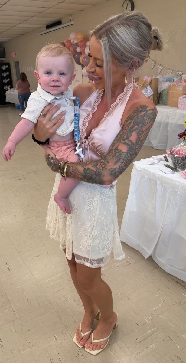 djonestraining's tweet photo. My wife Sandy and our daughters attended a baby shower today. A close friend of our family growing up. They took the "little man"! Our grandson Luca Jay. He just turned seven months old. He is the funniest little dude! He is always so happy!He makes everyone smile and even laugh! https://t.co/Tk1KNIfQb6