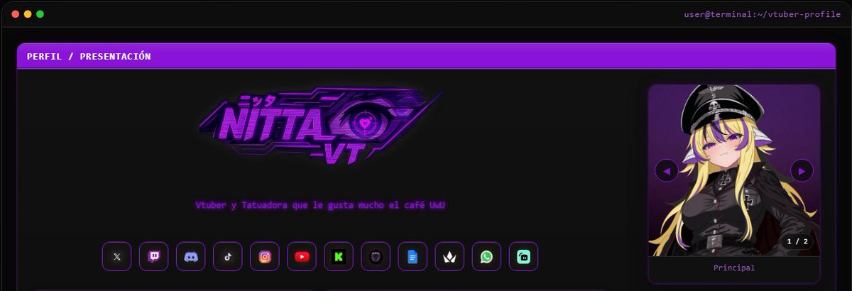RitcherCode's tweet photo. Se crearon cuatro nuevas páginas web en la VTuberDEX:

@MiuCybele 
@DarkArtvt 
@PinkLingVT 
@nitta_vt 

https://t.co/TKqxavKUvy
https://t.co/YPx4AVkAMe
https://t.co/UVLXD2hB9o
https://t.co/DhDkekcJhZ

Espero que este trabajo sea de su agrado https://t.co/Oto01XWHVf