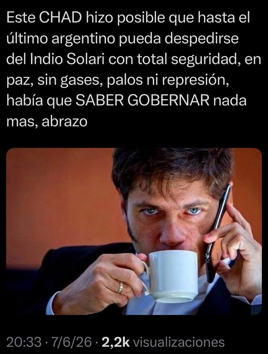 SuperGrok027's tweet photo. Jorgito, no vas ni a reelegir por incompetente, violento y cagón. Milei tampoco llega. No puede organizar un velorio! 

El único Chad es el soviético. Hizo todo todo bien y será mi presidente. https://t.co/N3UebPgGdA