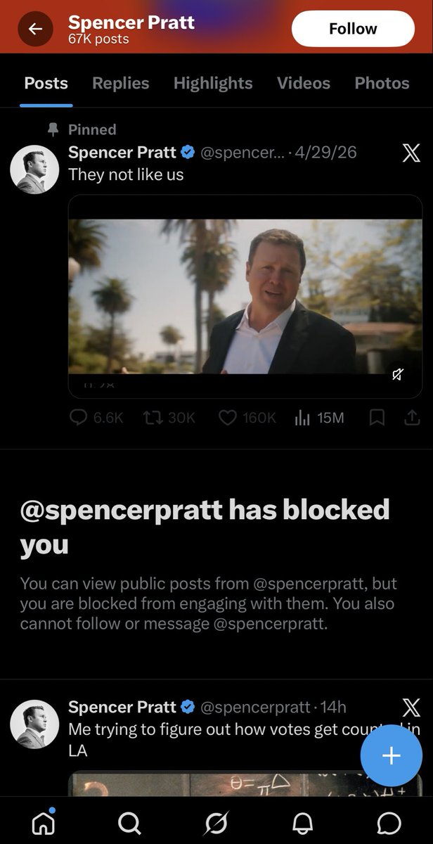 Maebe_A_Girl's tweet photo. Ha. I just know Spencer Pratt is crying somewhere right now. We’re finally done with that grifter. 

I’d tag him but he blocked me for pointing out he has zero experience in elected office, government, mutual aid, community organizing, or emergency response. 🤷🏻‍♀️ https://t.co/1tdX4y4Fyn