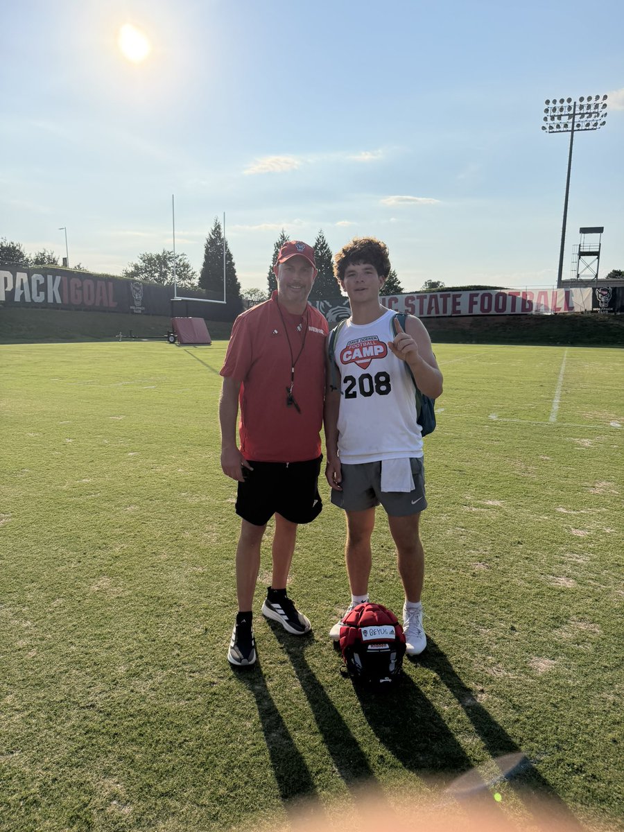 FinBeyus's tweet photo. Had a great time at the @PackFootball camp! Look forward to coming back! Going to be using these skills in the upcoming season!

-Co’29 @ West Carteret📍
❗️ATH
⬇️#208 in these clips⬇️

@BradRoach_8 @FILMTOFIELD @OnslowRecruits @CoachKurtRoper @StateCoachD @CoachAlexFaulk https://t.co/cjMF46HH7b