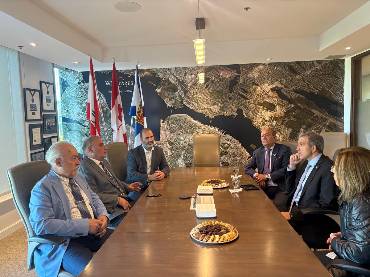 CanadaColco's tweet photo. إلتقى وفد من هيئة هاليفاكس في التيار الوطني الحر برئاسة منسق الهيئة السيد بسام مخلوف سعادة سفير لبنان في كندا الاستاذ بشير طوق خلال زيارته القنصلية اللبنانية في هاليفاكس وبحضور قنصل لبنان في هاليفاكس السيد وديع فارس وتداول الوفد مع سعادة السفير شؤون الجالية اللبنانية في هاليفاكس https://t.co/3y5cMVWToD