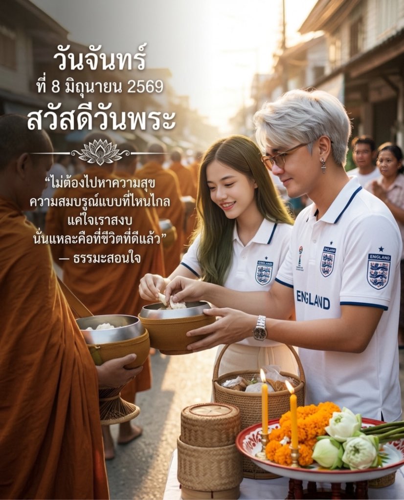 Ton_Tottenham's tweet photo. 😇 วันนี้วันพระ
Today’s Buddhist Holy Day 
วันจันทร์ที่ ๘ มิถุนายน ๒๕๖๙
แรม ๘ ค่ำ เดือน ๗ ปีมะเมีย
.🙇‍♂️🙇🙇‍♀️.

#TonNitithorn #Pray #Buddhist #Holy #Trending https://t.co/k1Aa39MwpC