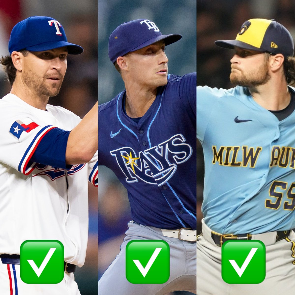 FireDFS1's tweet photo. 💰$50 GIVEAWAY to 2 FOLLOWERS who LIKE! 💚 3 of 5 NIGHT! WINNERS.
WHO CASHED WITH ME? 💰

Jacob deGrom 5.5 Ks "O"  ✅
Griffin Jax 3.5 Ks "O"  ✅
Shane Drohan 3.5 Ks "O" ✅
Shane Baz 17.5 PO "O"  ❌
David Sandlin 14.5 PO "O"  ❌

HIT 💚 Tap if you tailed https://t.co/nJUr90YRlE
