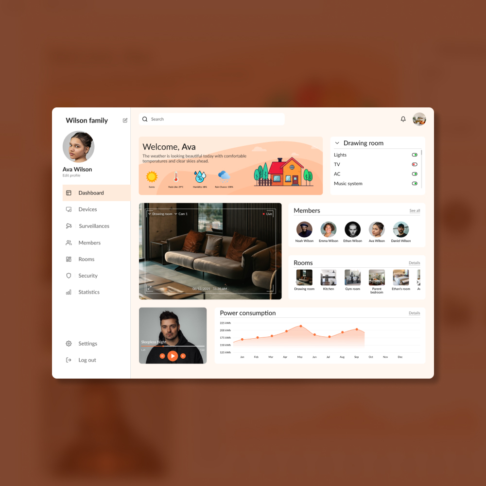 PulokStephen's tweet photo. Day 21 of the 100-day UI design challenge.

Challenge-21: Design a home monitoring dashboard

#DailyUI #productdesign #UIUX https://t.co/jVnvMBka8s