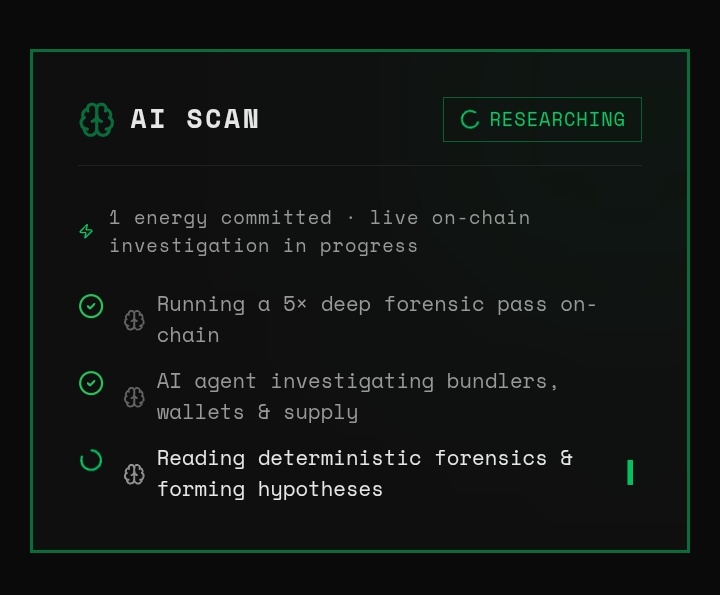 Rugscoreai's tweet photo. Don't get rugged. Scan any token on Solana before you ape!

AI Scan https://t.co/P9uiBMQFcH https://t.co/myfekZTvSy