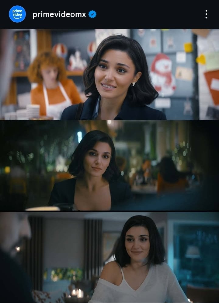 ercelfiles's tweet photo. Prime Video Mexico recently shared a post dedicated to Bilge, the character portrayed by Hande Erçel in Two Worlds One Wish. The promotional collage highlights several moments from the film, which is currently available on Prime Video.💙✨️
#HandeErçel #TwoWorldsOneWish #PrimeVideo