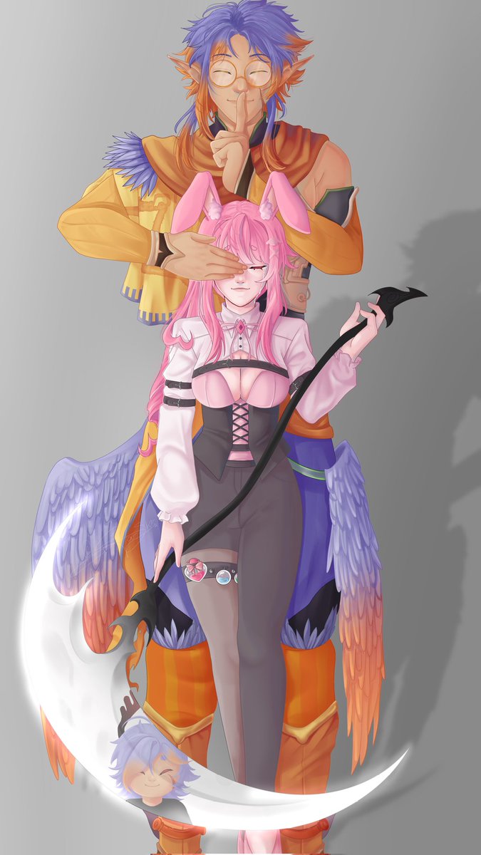Sky_Bstar's tweet photo. Comissão para @/MMeiryn 

É cada gente boniitaa, eu amei desenhar tds!✨️ https://t.co/RAbY1qgA7M