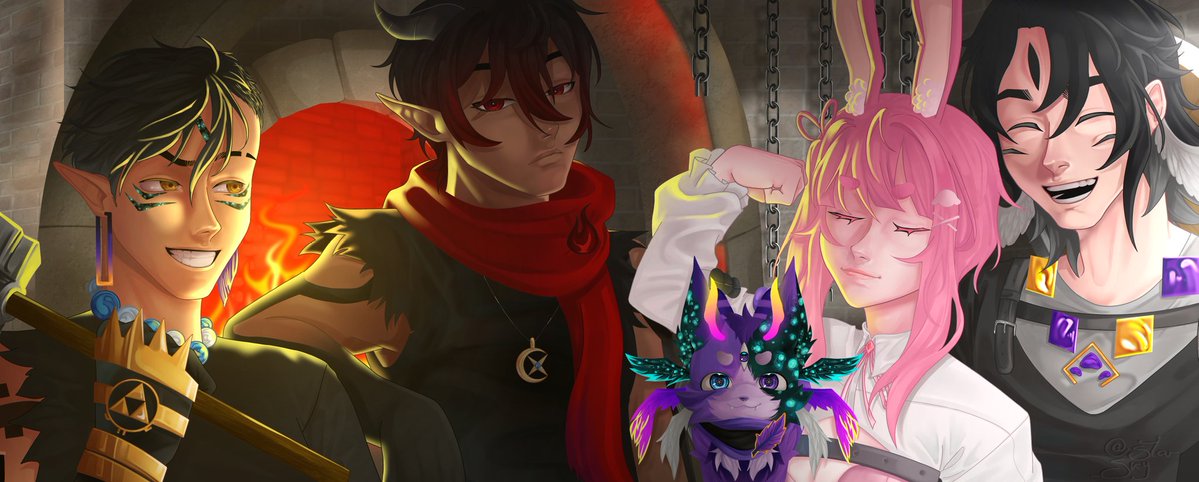 Sky_Bstar's tweet photo. Comissão para @/MMeiryn 

É cada gente boniitaa, eu amei desenhar tds!✨️ https://t.co/RAbY1qgA7M