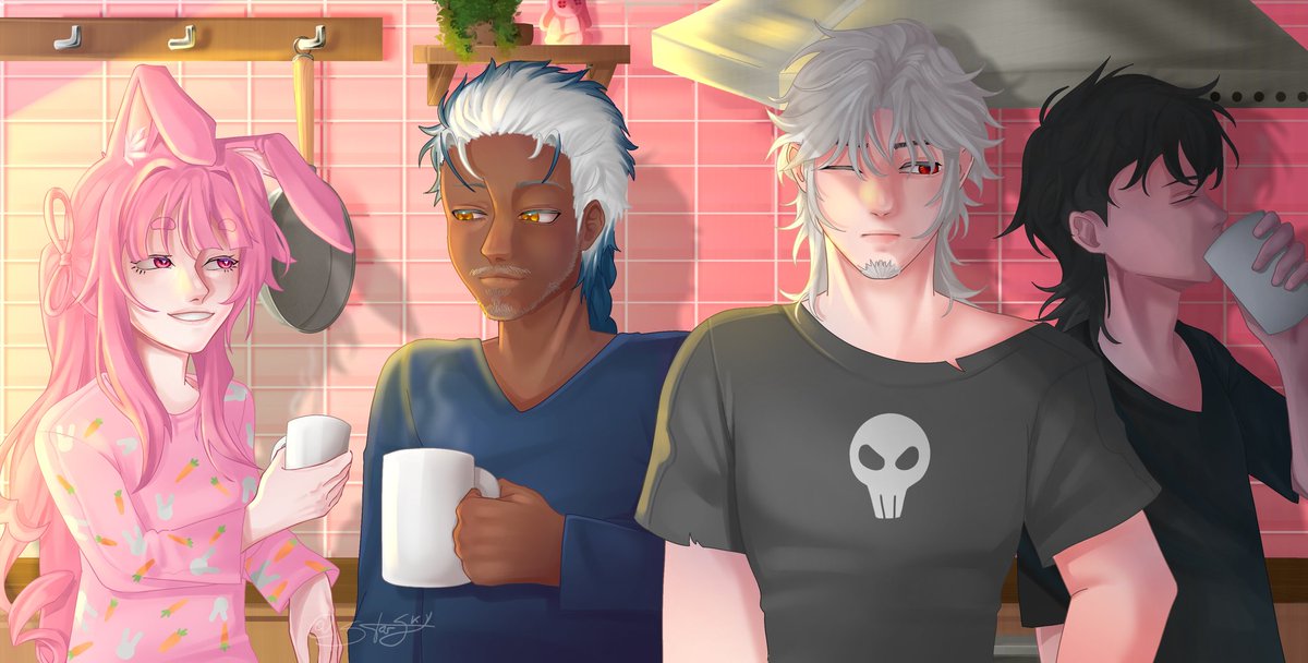 Sky_Bstar's tweet photo. Comissão para @/MMeiryn 

É cada gente boniitaa, eu amei desenhar tds!✨️ https://t.co/RAbY1qgA7M