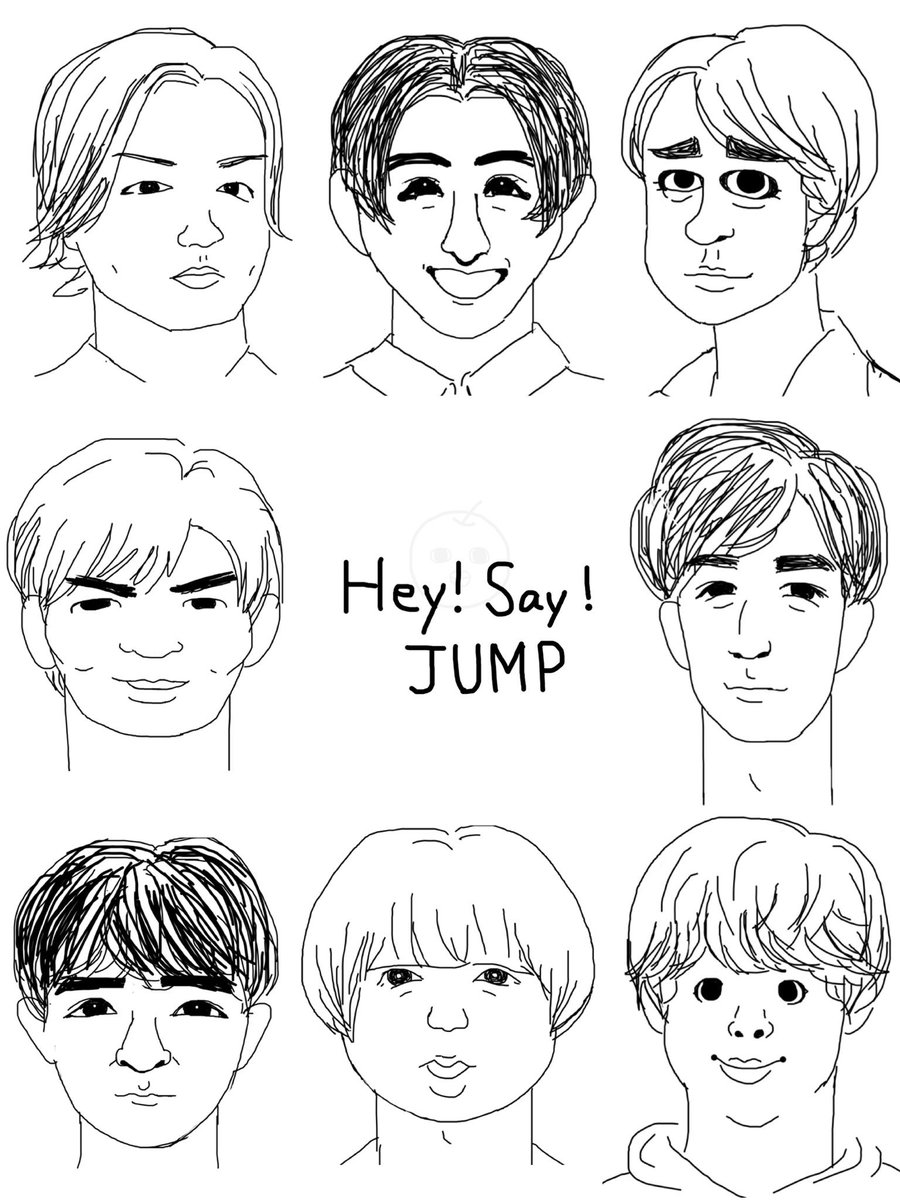 Carousel_______'s tweet photo. これ!JUMP 版もあります!本当に特徴掴むのがうますぎる。（どなたが描いたか分からず勝手に保存してしまっています申し訳ございません） https://t.co/CFGTBIDhYV