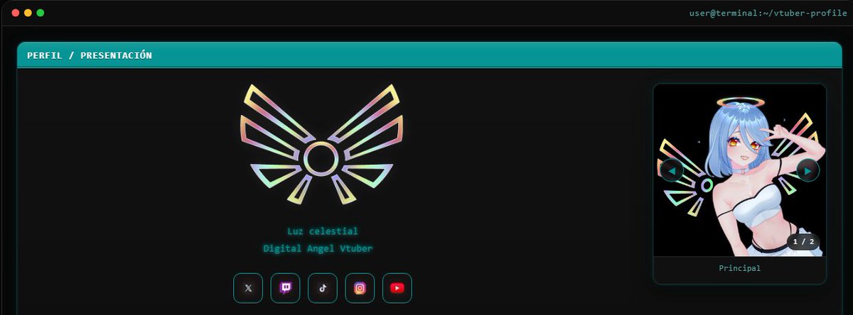RitcherCode's tweet photo. Se crearon cuatro nuevas páginas web en la VTuberDEX:

@MiuCybele 
@DarkArtvt 
@PinkLingVT 
@nitta_vt 

https://t.co/TKqxavKUvy
https://t.co/YPx4AVkAMe
https://t.co/UVLXD2hB9o
https://t.co/DhDkekcJhZ

Espero que este trabajo sea de su agrado https://t.co/Oto01XWHVf
