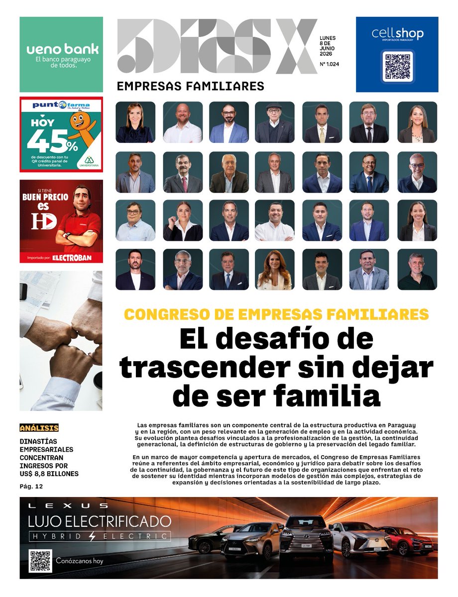 5DiasPy's tweet photo. Tapa del 5DíasX

Edición del 08/06/2026

#PasiónPorLosNegocios https://t.co/9qOQpJLyte