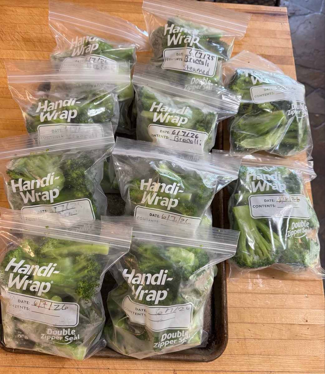 RepThomasMassie's tweet photo. About 4 pounds of fresh home-grown organic broccoli, packaged as ten dinners for two people. Better than money in the bank. https://t.co/zanF35d5gB