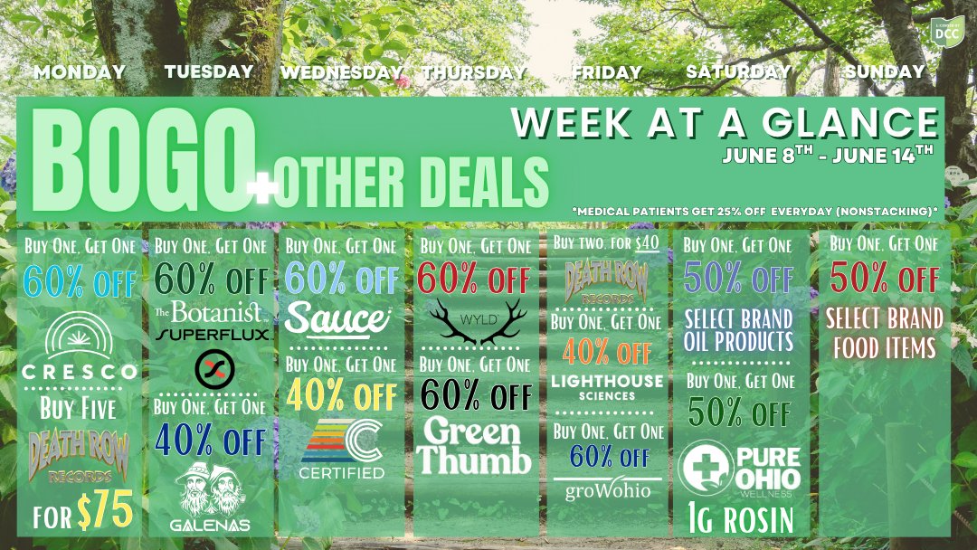 Pure_Ohio_W's tweet photo. NEW BOGO DEALS!🍃 The perfect way to spice up the week. 💚Stop in and stock up at your favorite POW location!
 #pureohiowellness #pureohiowellnessdayton #pureohiowellnesslondon #pureohiowellnesstallmadge #pow https://t.co/iqRqQIgnUk