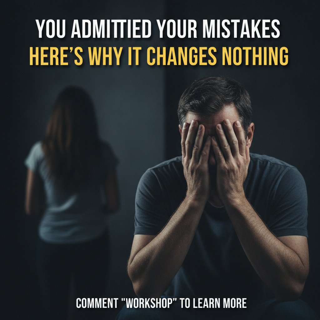 CoachCodyButler's tweet photo. Admitting your mistakes changes nothing if your behavior remains the same. She sees patterns, not intentions. Stop explaining. Start demonstrating.

#MarriageCrisis #RelationshipAdvice #DivorcePrevention https://t.co/UK1WO8HjD1
