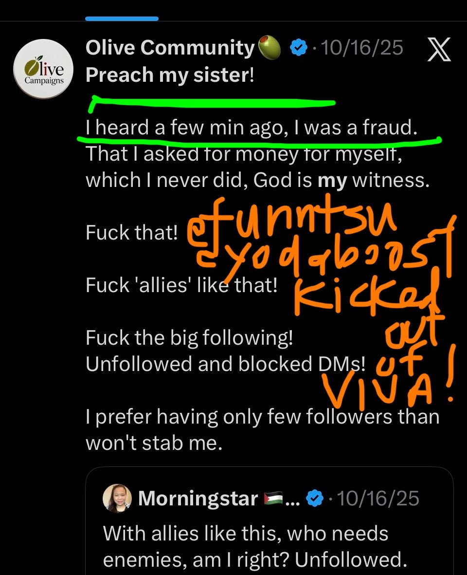 FIRELacieNOW's tweet photo. As we’ve proven many times before @OliveCampaigns IS @funntsu they’re both alts of @oliveegirl a South Afrikaner BOER scamming granny in Japan Maretha Van Schalkwyk Laubscher u know her as Mia n all the alts in 🫒Community r her. She got caught as @funntsu stealing from Viva comm https://t.co/lIc33UNWPQ