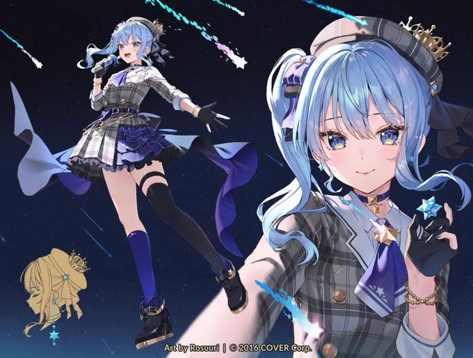 Art I did for Hololive x HYTE PC collabs