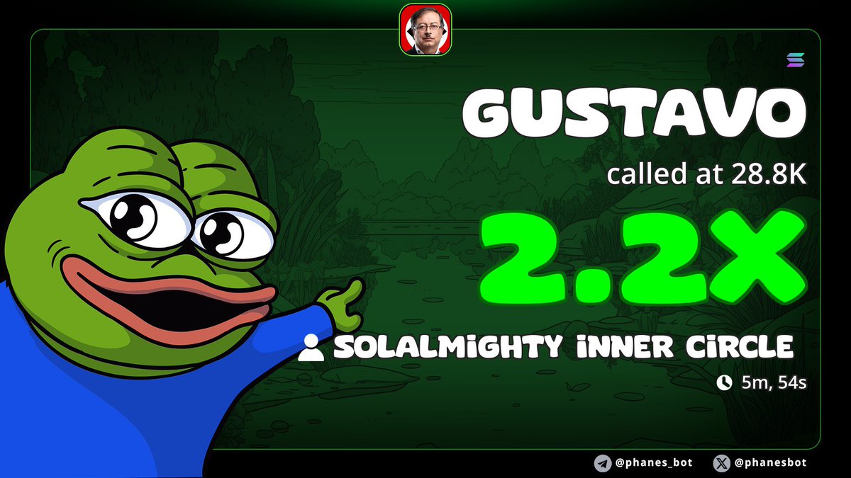Solalmighty001's tweet photo. Sweet 2x profit from my call on $GUSTAVO

#helevier #LoveIslandUK #Crypto #Sol  #DOGE #memecoins #zeudiners #Troll https://t.co/4NkxTVKGqt