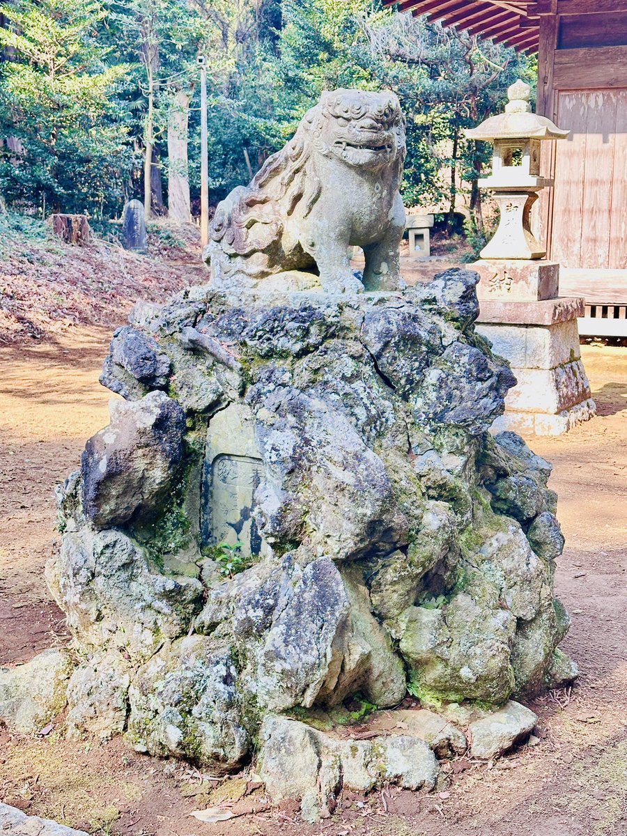 側高神社 の #狛犬」A (千葉県香取郡多古町本三倉815) 旧本三倉村の