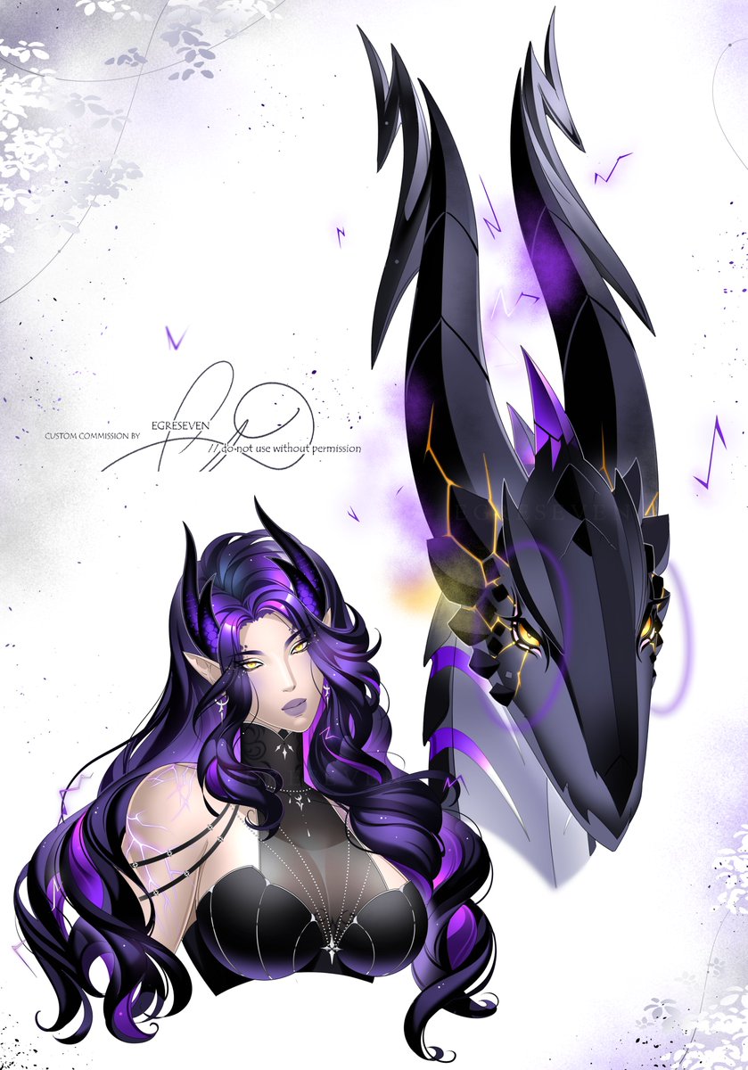 Egreseven's tweet photo. double portrait #commission for @IcyliusDiamond https://t.co/tMT735cntw