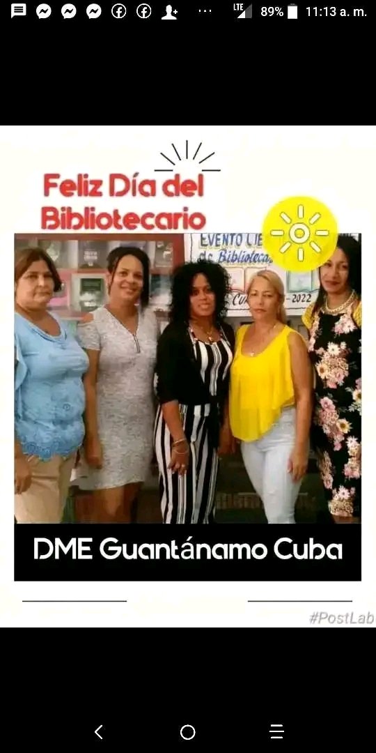 Educa_Gtmo's tweet photo. @IcsCuba @BiblioNacCuba @cubano_libro @CPLLHabana @CPLibroVC @provincial_rio @CPLLHolguin @CPLLGranma @BiblioProvRGV @biprovincial26 @BibliotecaProv2 Muchas felicidades desde la #EducaciónGuantánamo . https://t.co/XprazS5ESj