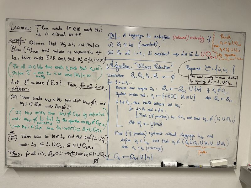 misovalko's tweet photo. Congrats to our student Giorgio Racca on his first paper, accepted at @icmlconf 2026. A learning-theoretic view of model collapse: when LLMs train on their own outputs, replay is benign for uniform generation but provably breaks the weaker notions. @AmartyaSanyal  https://t.co/KGvKHV0EHM