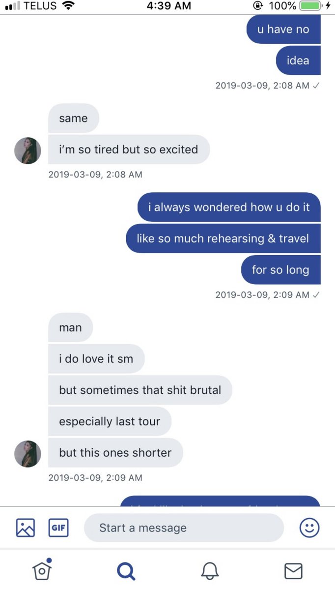 ietarianaiive's tweet photo. A convo I had with Ariana about touring 6 years ago. She puts her heart on her sleeve for her fans &amp; pushes through what I can only imagine would be eternal anxiety every time she steps on a stage. Let Ariana live. https://t.co/6EgUsKui9S