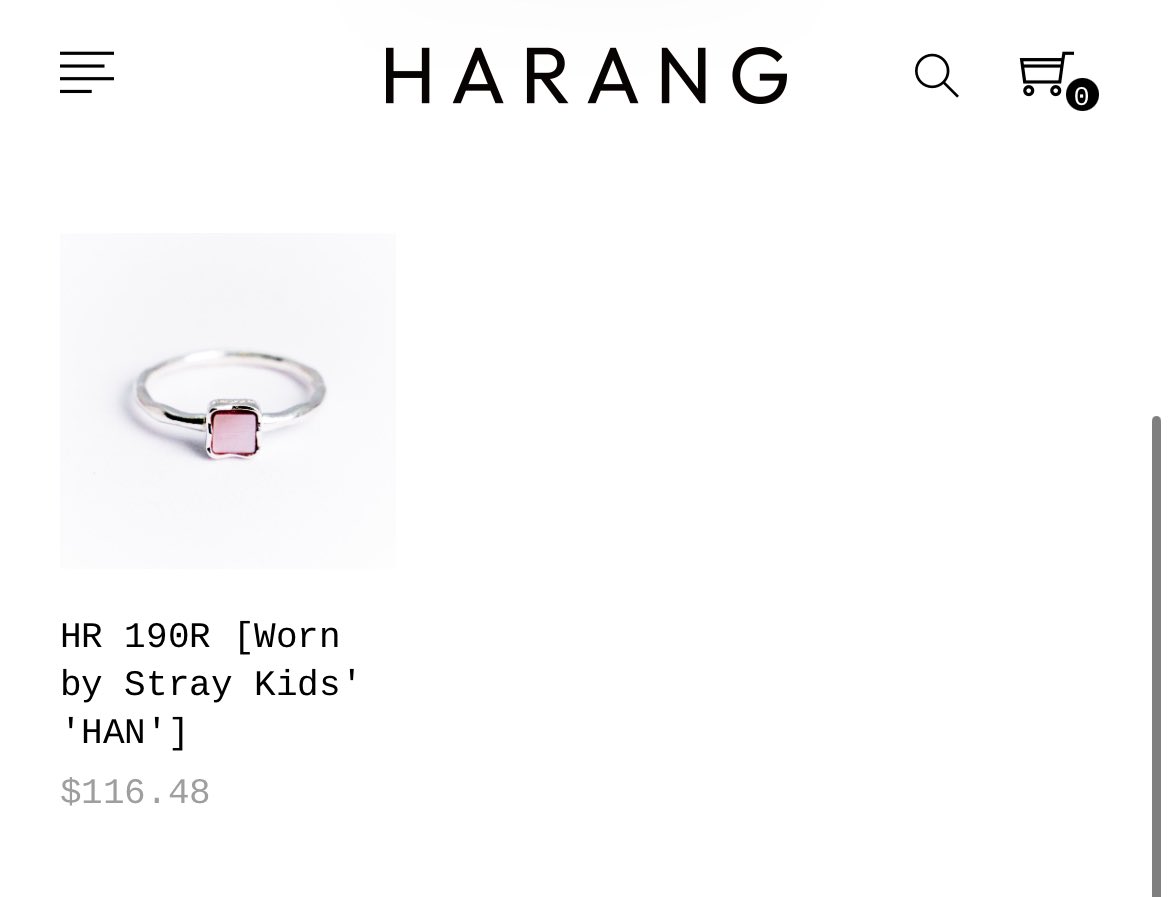 skzlatamproject's tweet photo. La marca del anillo viral de Han cambió el nombre del anillo en su página a “Usado por Stray Kids Han” https://t.co/ypWPGNuvxe